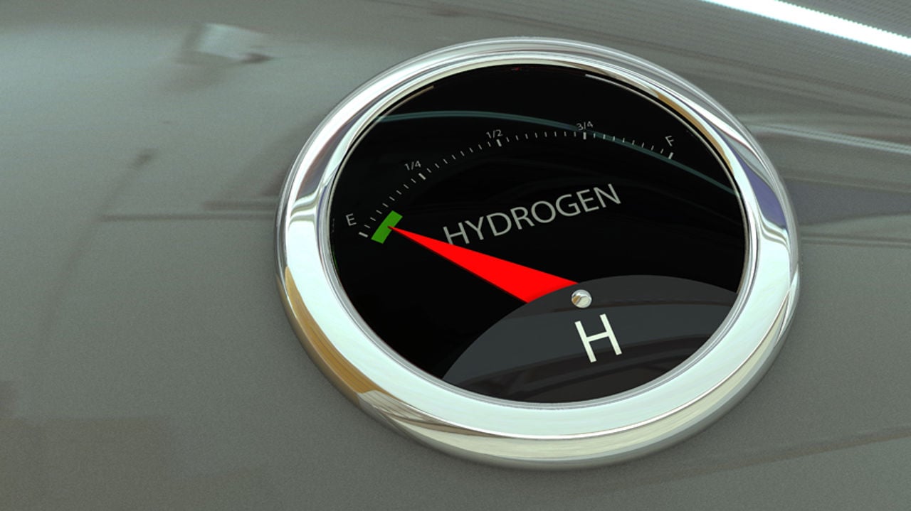Hydrogen tank meter