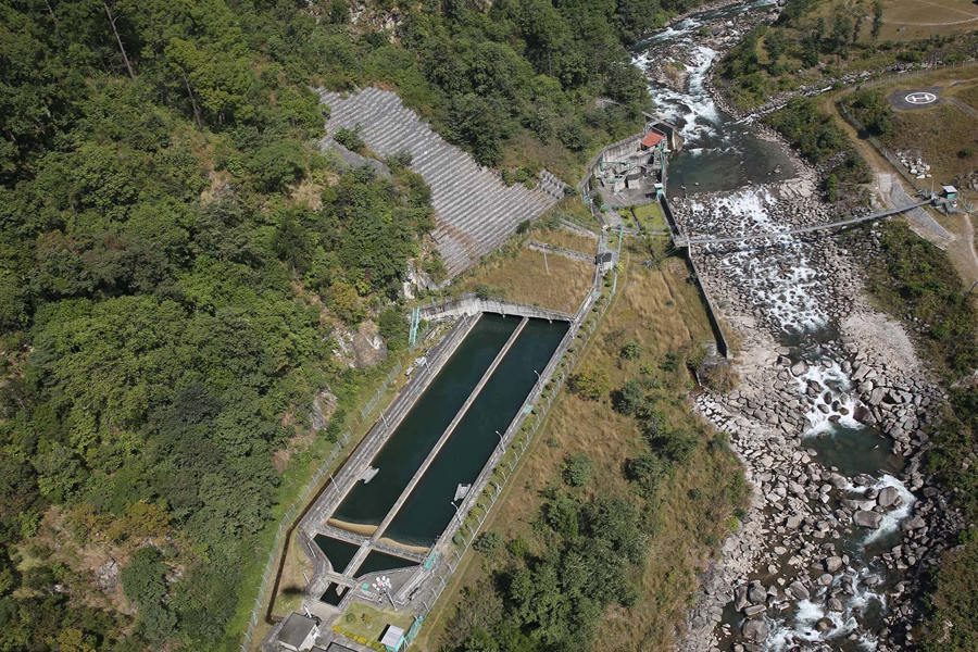 The Khimti hydropower plant 