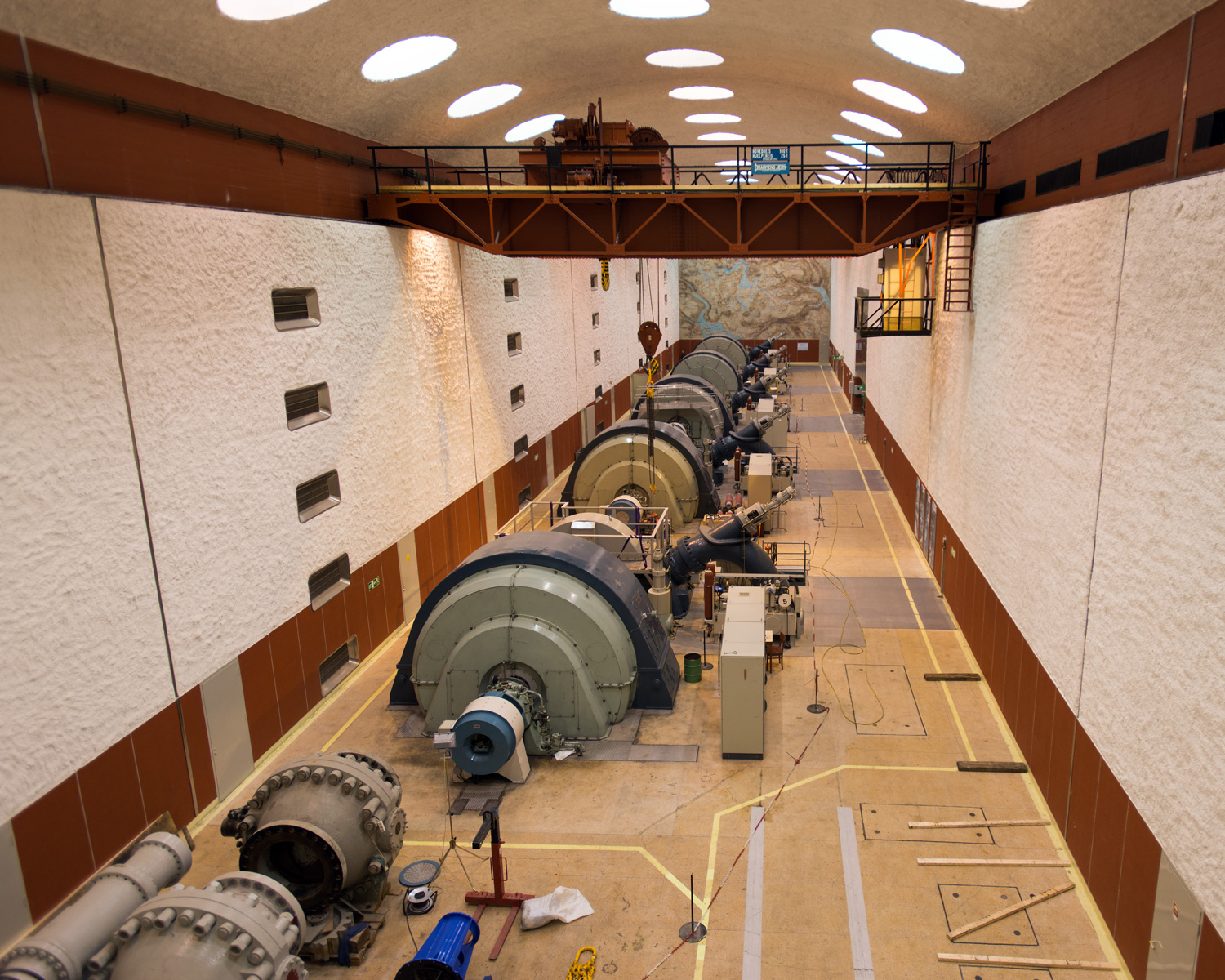 Machine room at Mår power plant