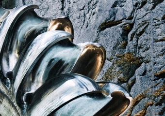 Turbine wheel closeup