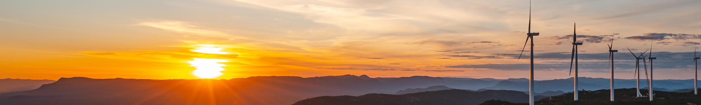 wind mills in sun set