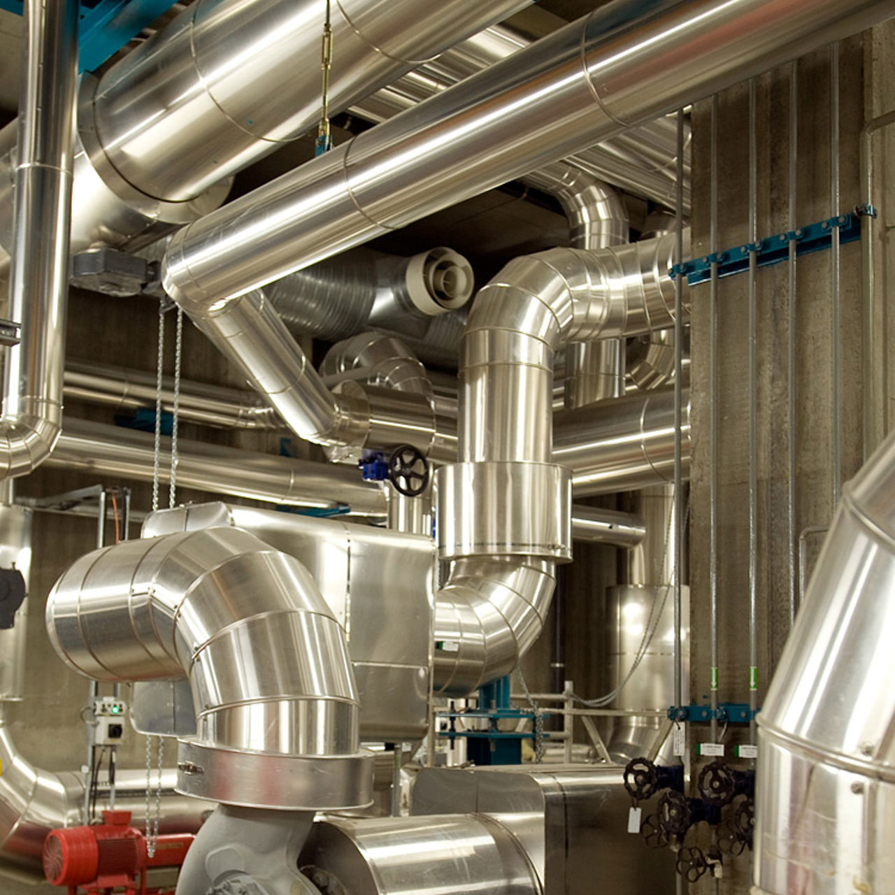 From the inside of Heimdal district heating plant