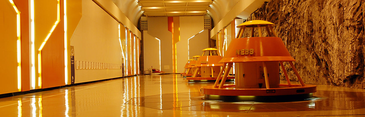 Der Maschinenraum im Wasserkraftwerk Kvilldal