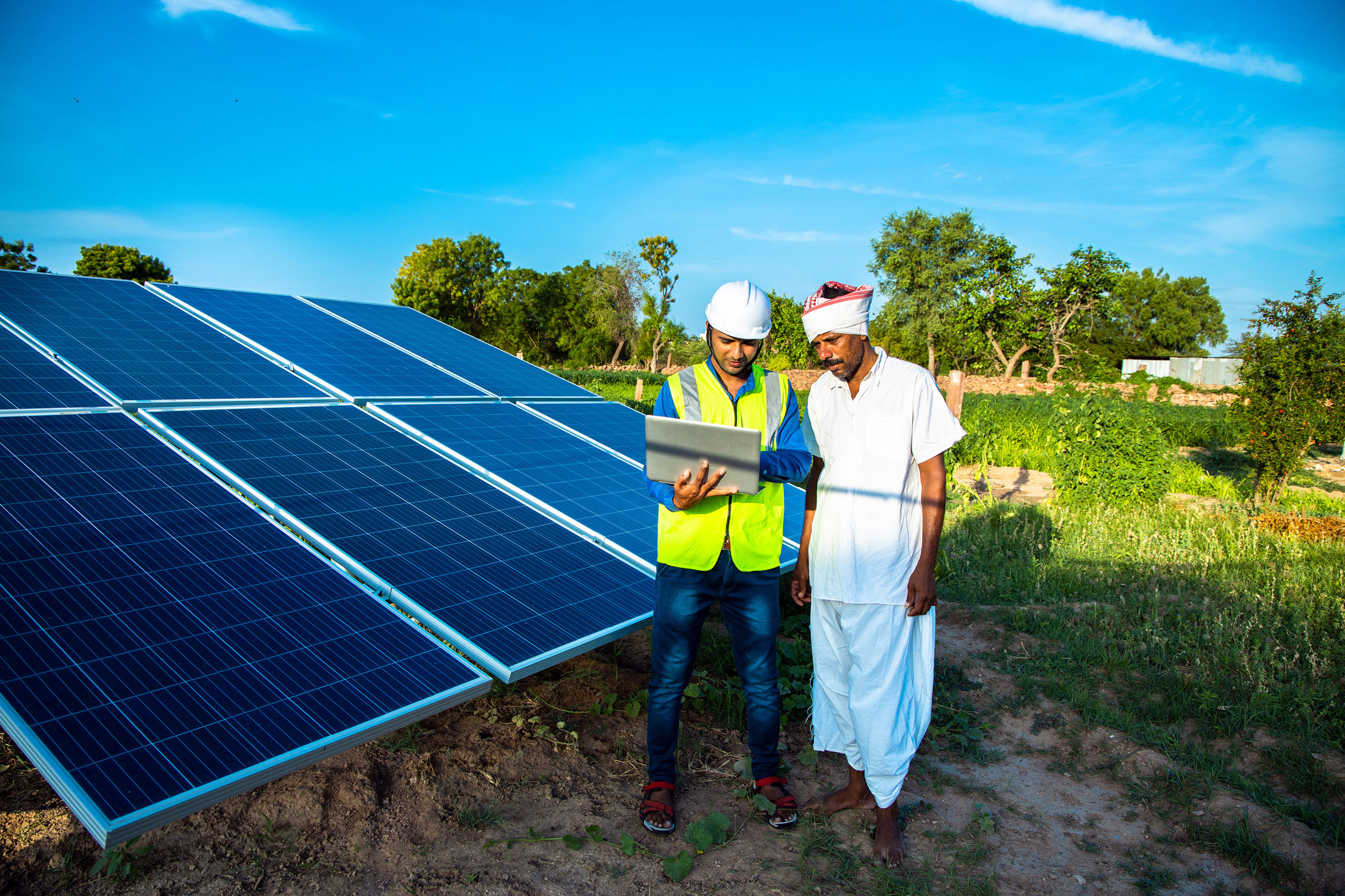 Installation of solar panels in India