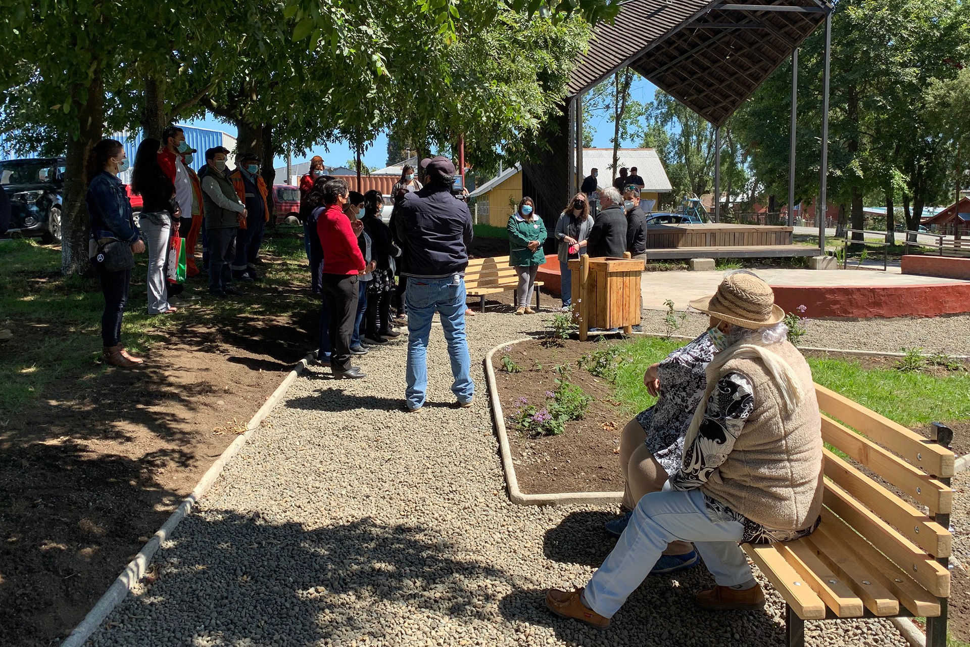 People in park