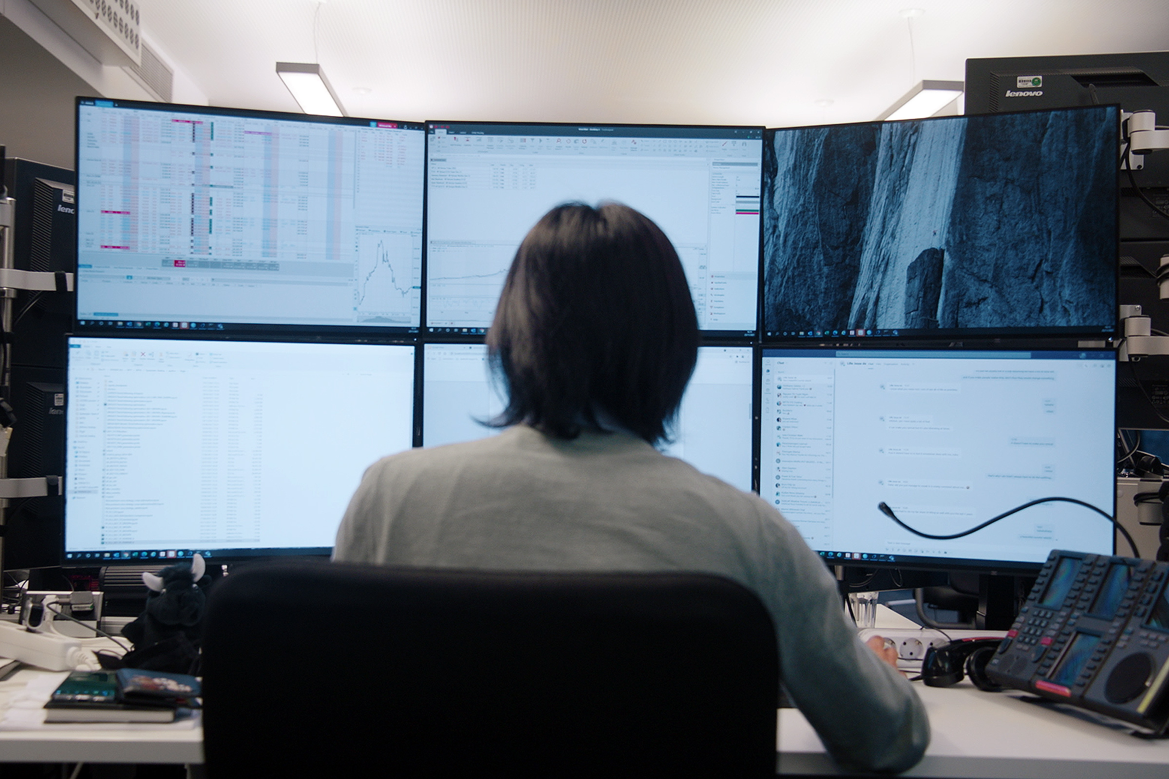 Trading desk at Statkraft n Germany