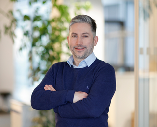 Man looking into the camera