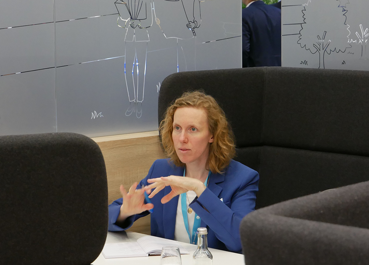 Annkathrin Rabe in a meeting