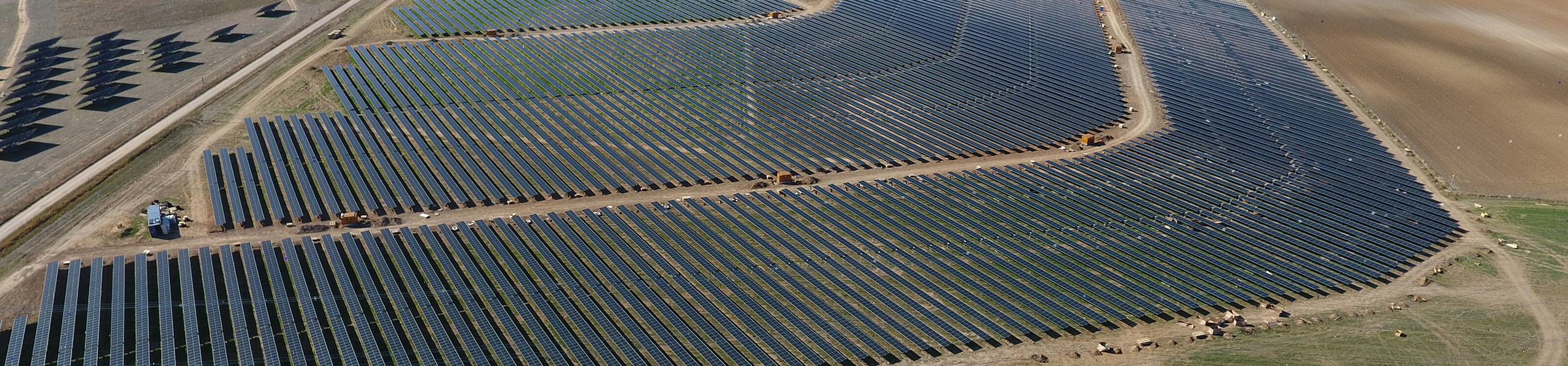 Drone picture solar farm