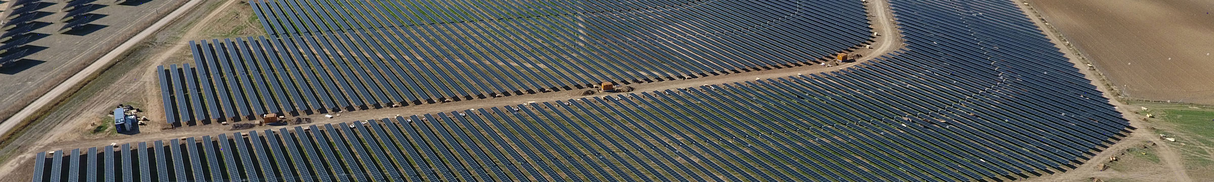 Drone picture solar farm