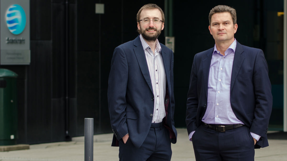 David Flood, Managing Director, Statkraft UK (left) and Olav Hetland ,Senior Vice President Wind Power in Statkraft.