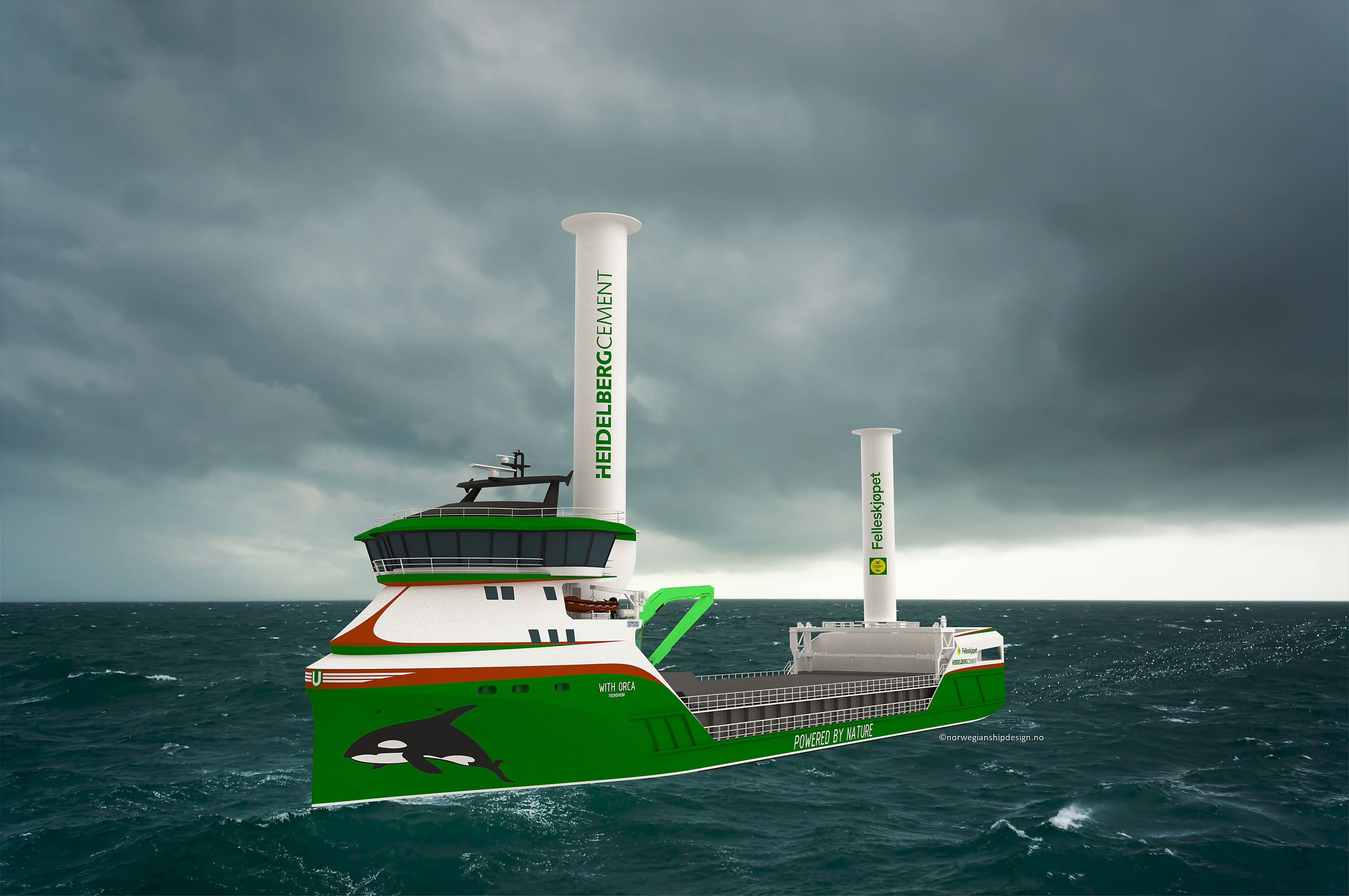 Zero emission ship