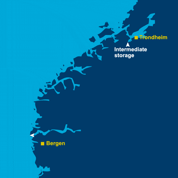 Map of transportation route